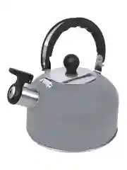 Серый металлик чайник со свистком HOME ELEMENT HE-WK1604B, светло-серый матовый