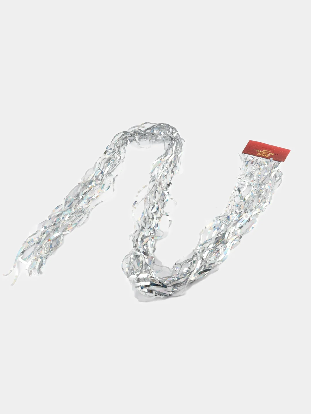 Серебряный дождик новогодний прямой, волна, 1,5 м