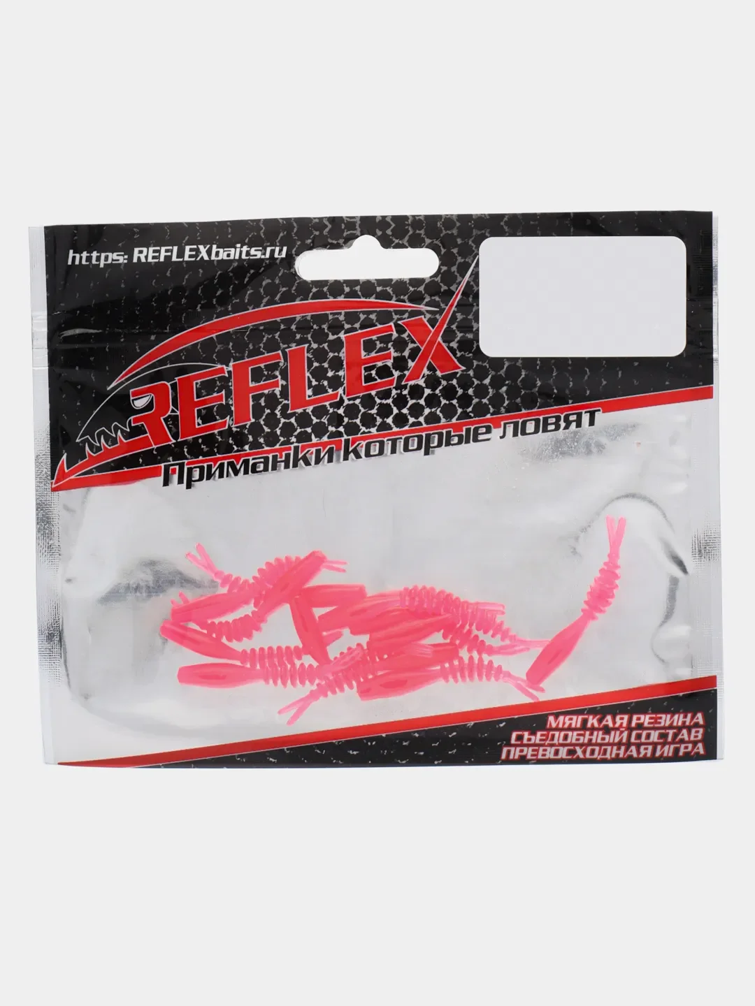 Червь Reflex Шпион 1.6", 40 мм, 12 штук, силиконовые приманки на окуня, форель