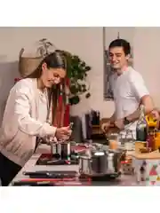 Серебряный кастрюля 5.4 л Tefal Cook Eat B9214674 с крышкой 24 см