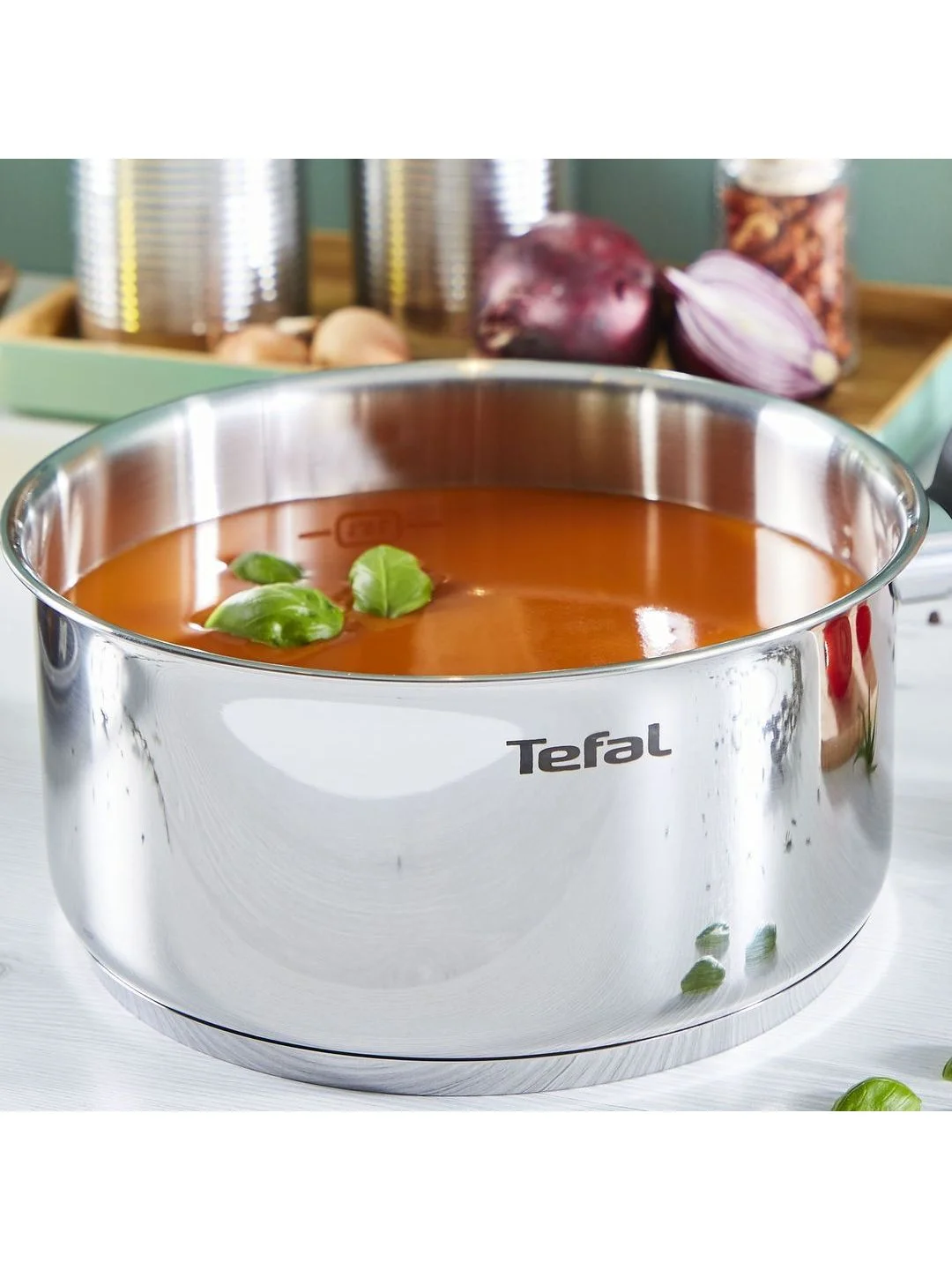 Серебряный набор посуды с крышкой Tefal Cook Eat B922S434 28/20/16 см