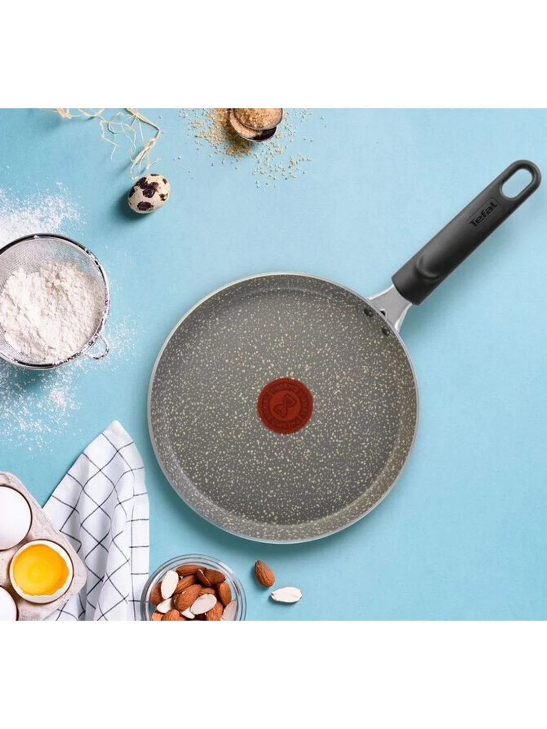 Серый блинная сковорода 22 см Tefal Natural Cook 04213522