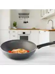 Серый сковорода вок 28 см Tefal Natural Cook 04213628, глубокая