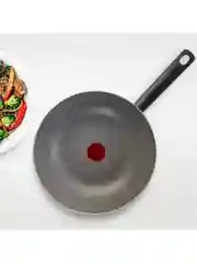 Серый сковорода вок 28 см Tefal Natural Cook 04213628, глубокая