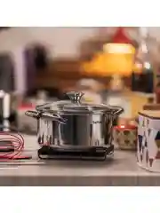 Серебряный кастрюля 3.1 л Tefal Cook Eat B9214474 с крышкой 20 см
