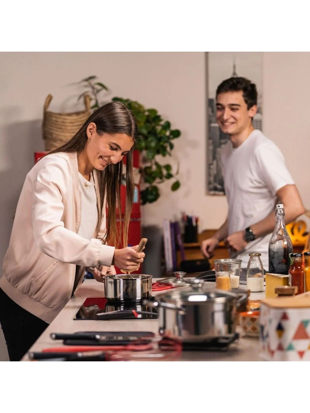 Серебряный ковш 1.5 л Tefal Cook Eat B9212274 с крышкой 16 см