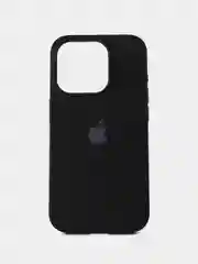 Черный чехол силиконовый для iphone 15, 15pro, 15promax