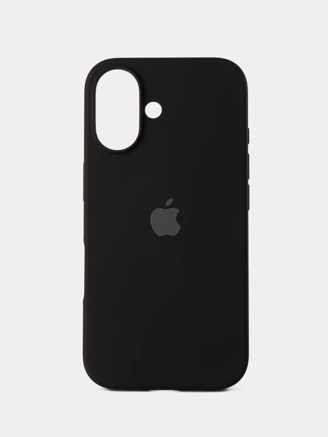 Черный чехол силиконовый для iphone 16, 16pro, 16promax