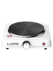 Белый электрическая плитка LUMME LU-HP3704A 1200W, 1 конфорка - чугун, диаметр - 15,5 см. белый