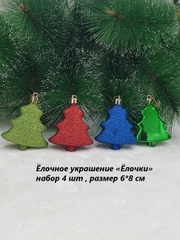 Елочные игрушки, набор шаров, новогодние украшения