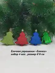 Елочные игрушки, набор шаров, новогодние украшения