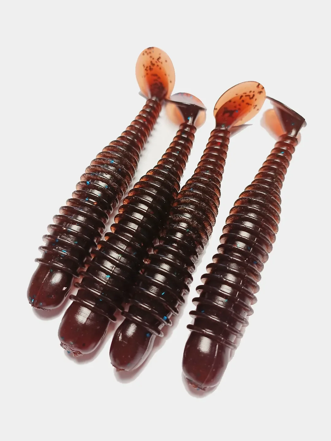 Виброхвост Reflex Caracal FAT 4.3", 109 мм, 4 штуки, силиконовые приманки на судака и щуку