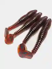 Виброхвост Reflex Caracal FAT 4.3", 109 мм, 4 штуки, силиконовые приманки на судака и щуку