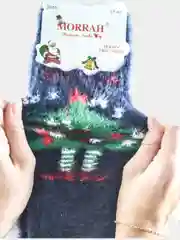 Синий носки новогодние, сделано из норки кашемира 36-41 размер