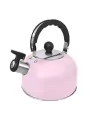 Розовый чайник со свистком HOME ELEMENT HE-WK1602, 2л, нерж. сталь, розовый блестящий