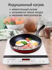 Белый электрическая индукционная безимпульсная плитка MARTA MT-HP4222B белый жемчуг