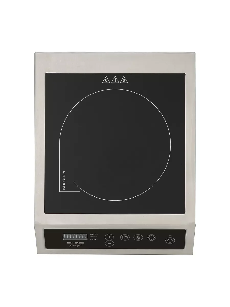 Черный электрическая индукционная безимпульсная плитка STINGRAY ST-HP3511A сталь