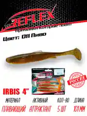 Виброхвост Reflex Irbis 4" 101мм 5шт силиконовые приманки на щуку судака