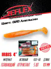Виброхвост Reflex Irbis 4" 101мм 5шт силиконовые приманки на щуку судака