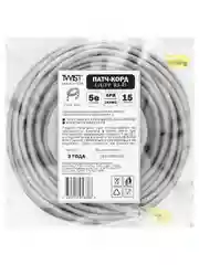 Патч-корд 15 метров, интернет кабель TWIST, RJ-45, категория 5e, UTP, сетевой Enternet Lan