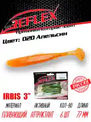 Виброхвост Reflex Irbis 3", 76 мм, 6 штук силиконовые приманки на щуку судака окуня