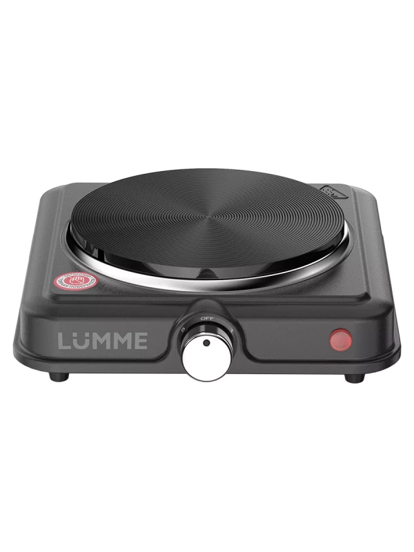 Электрическая плитка LUMME LU-HP3704A 1200W, 1 конфорка - чугун, диаметр - 15,5 см. черный