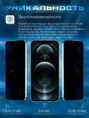 Черный защитное стекло антишпион для Samsung Galaxy A32 4G / M32 (Самсунг Галакси A32 4 Джи)
