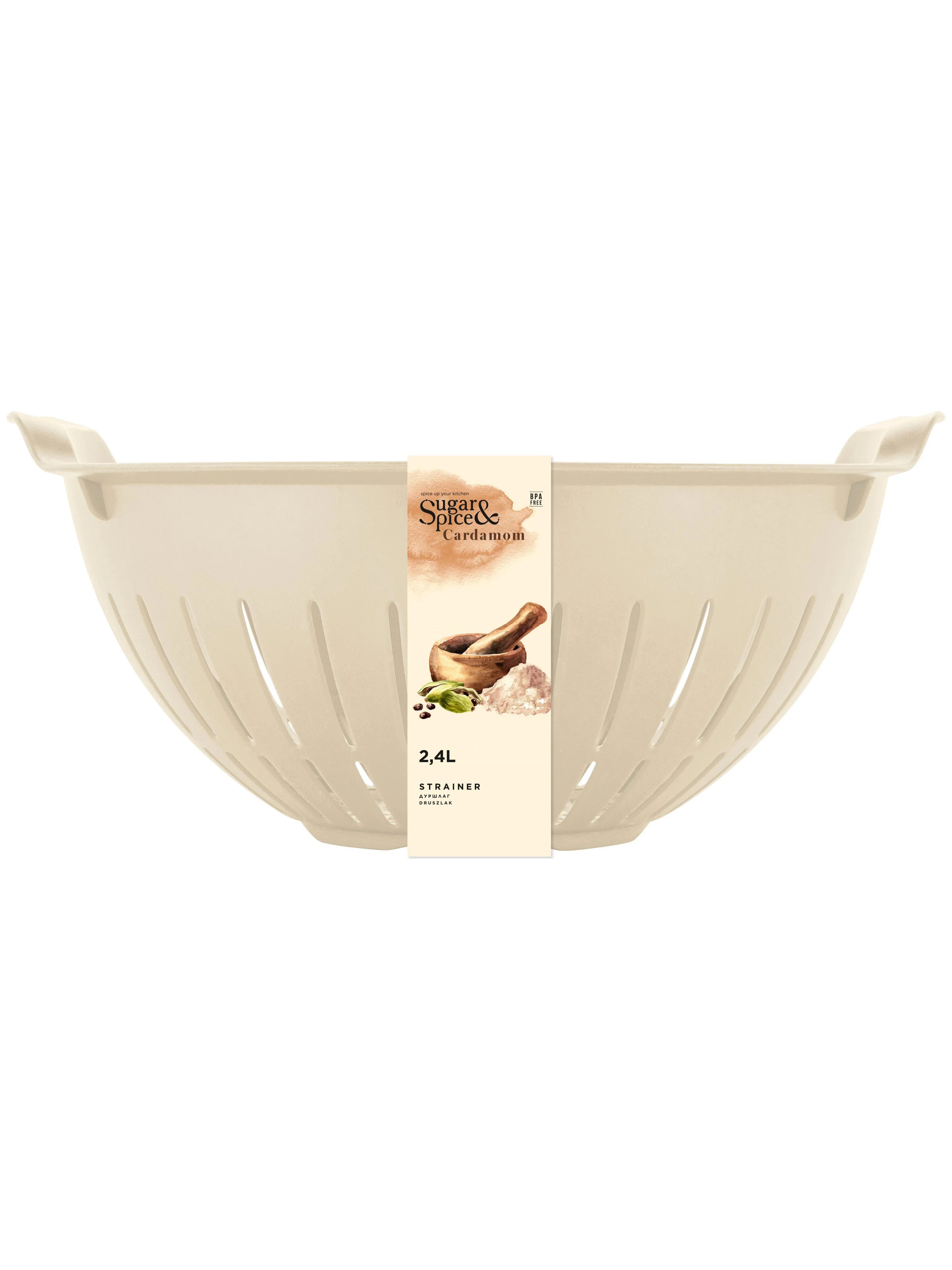 Дуршлаг Sugar&Spice Cardamom, шампань, 2,4 л