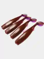 Виброхвост Reflex Serval 4.1", 104 мм, 4 штуки, силиконовые приманки на щуку и судака
