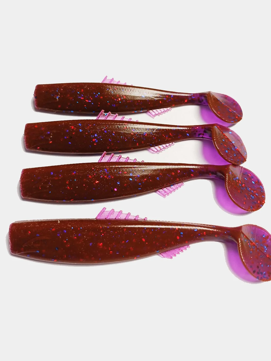 Виброхвост Reflex Serval 4.1", 104 мм, 4 штуки, силиконовые приманки на щуку и судака