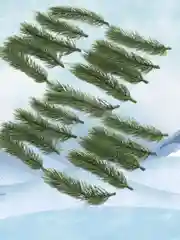 Ветки еловые 11 см, зеленые