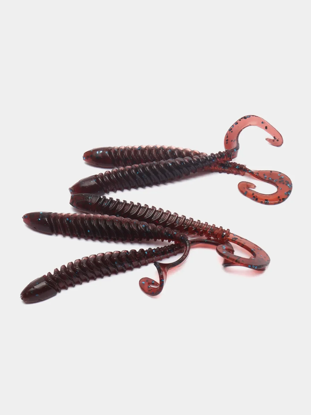 Твистер Reflex Tigerworm 4" 101 мм, 5 шт. силиконовые приманки на судака и щуку