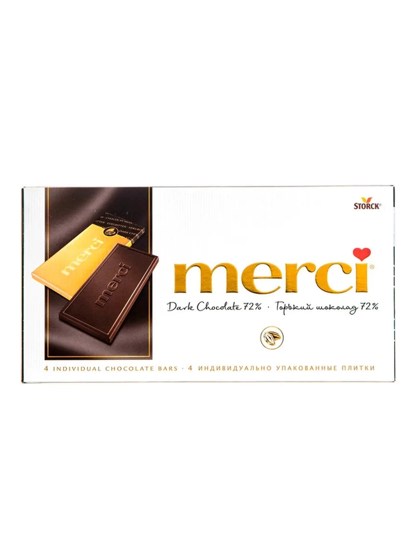 MERCI Шоколад горький 72% 100г