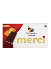 MERCI Шоколад темный с марципаном 112г