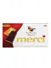 MERCI Шоколад темный с марципаном 112г