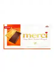 MERCI Шоколад горький Апельсин и Миндаль 100г