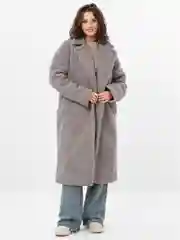 Серый пальто женское "Тедди"