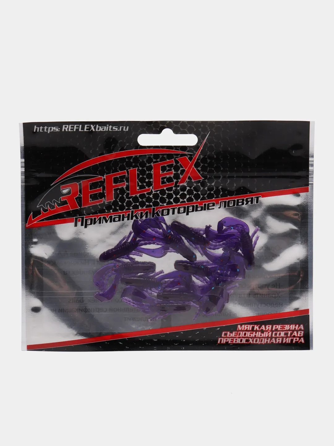Приманка силиконовая Reflex Рачок 1.4", на окуня, 35 мм, 10 штук