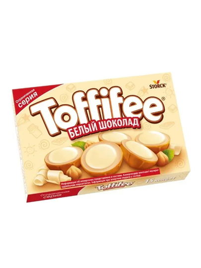 Конфеты TOFFIFEE Белый шоколад, 125 г