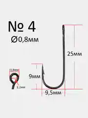Крючки микроджиговые Reflex Micro Jig Hook, с большим ухом, 15 штук
