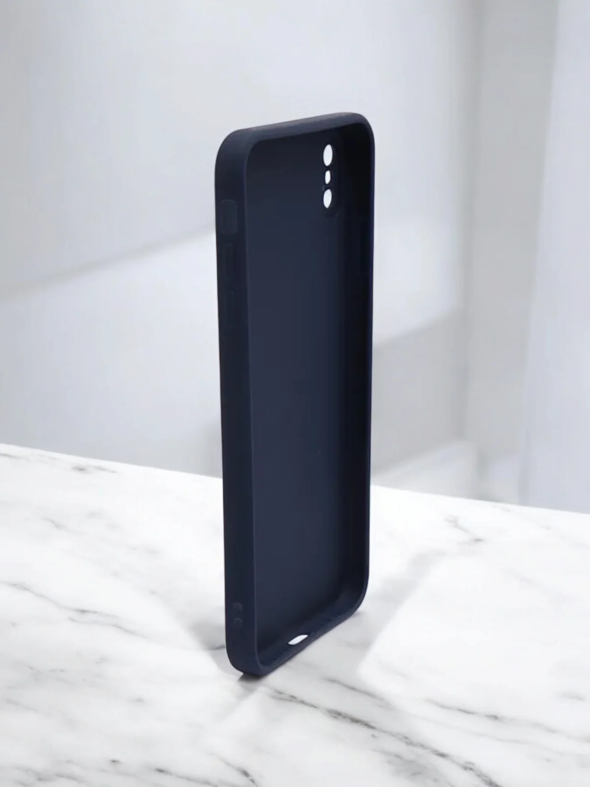 Синий меланж чехол для iPhone 6, 6S, 7, 8, SE 2020, 7 Plus, 8 Plus, X, XS, XS Max, XR, 11, 11 Pro, 11 Pro Max, 12