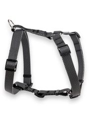 Шлейка Аркон Dog&Vogue NEO, нейлон, черная, 20 мм, шея 44-60 см, грудь 45-74 см