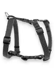 Шлейка Аркон Dog&Vogue NEO, нейлон, черная, 20 мм, шея 44-60 см, грудь 45-74 см