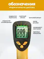 Пирометр бесконтактный кондитерский термометр GM-400
