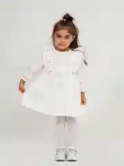 Белый платье для девочки из муслина