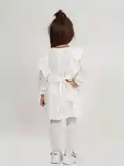 Белый платье для девочки из муслина