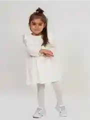 Белый платье для девочки из муслина