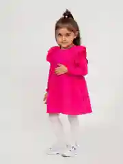 Фуксия платье для девочки из муслина