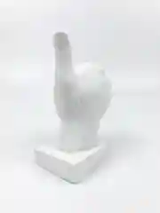 Белый статуэтка жест Like / палец вверх