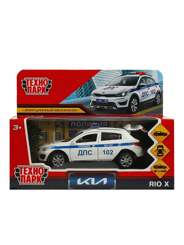 Металлическая модель Технопарк "Kia Rio. Полиция", 12 см